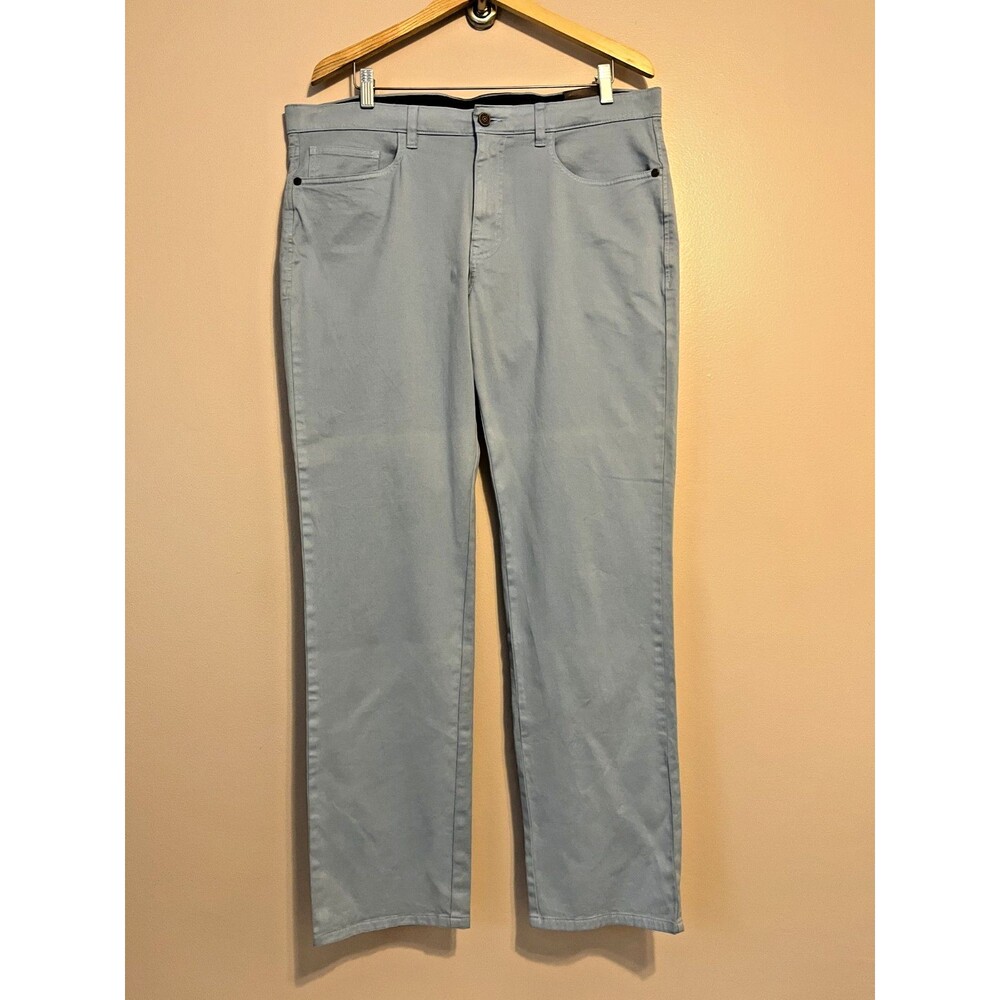 Johnston & Murphy 38x32 Blue 5 Pocket Pants Pima Cotton Stretch NWT Coastal Boat